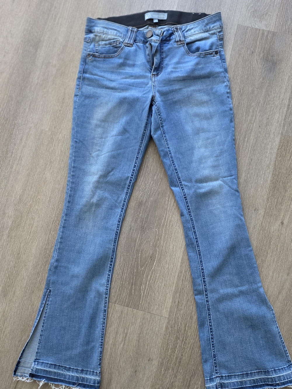 Wit & Wisdom Light Blue Brittay Flare  Wirh Side Slit Jeans